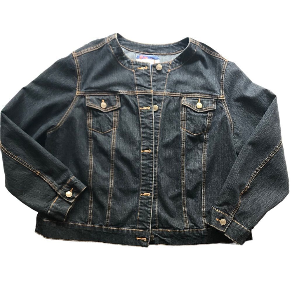 Denim Jacket Be Kind Custom Back Panel - 1XL - Like New Condition Urban flair - Picture 5 of 14